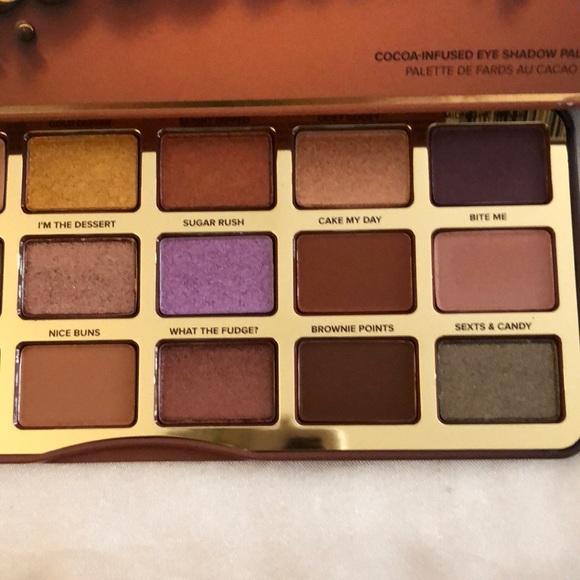 Too Faced Better Than Chocolate Cocoa-Infused 18 Pan Eyeshadow Palette 19.8g NIB - Picture 13 of 15